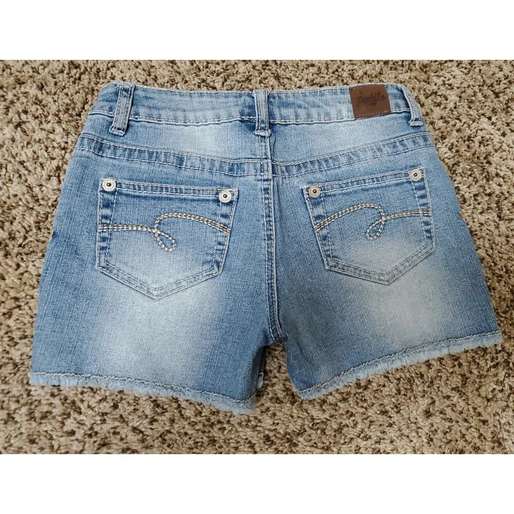 Justice Girls Denim Jean Shorts 12R Blue Simply low